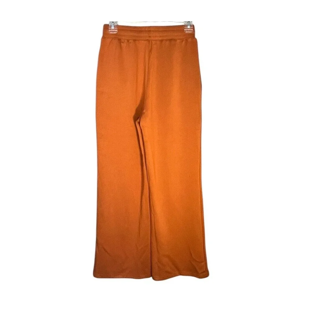 Anrabess Women's Sweat Lounge Pajama Pants Rust Color XS Waist‎ 26